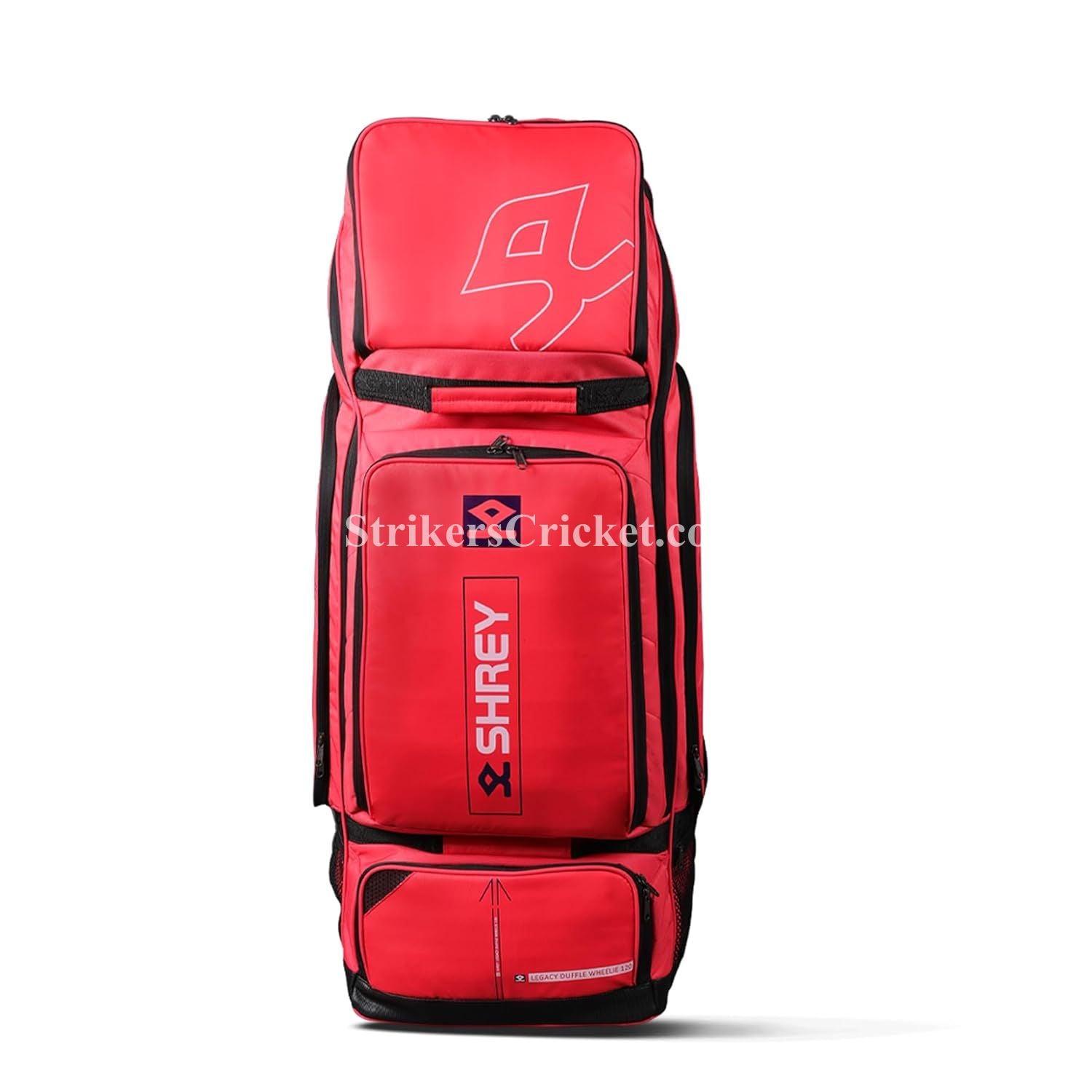 SHREY LEGACY 120 DUFFLE WHEELIE KIT BAG RED – Strikers Cricket