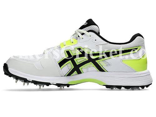 Watermarked - ASICS GEL GULLY 7 WHITE/SAFETY YELLOW UK SIZE 8-12