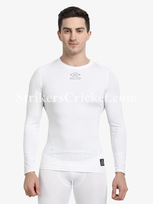 Watermarked - SHREY COMPRESSION L/S TOP WHITE