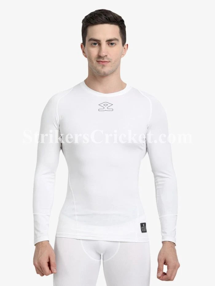 Watermarked - SHREY COMPRESSION L/S TOP WHITE